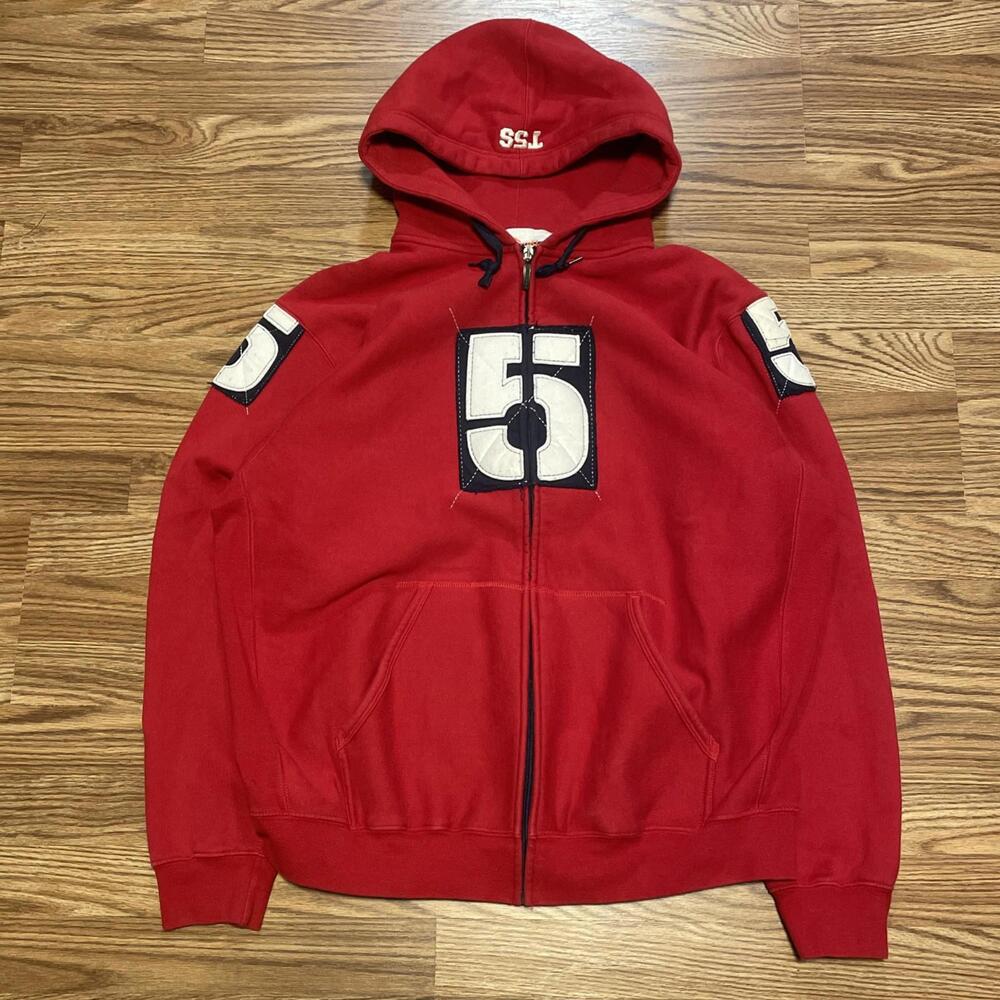 Vintage TRIPLE FIVE SOUL NYC Hoodie Men’s XL Purple Full Zip Y2K Hidden Pouch